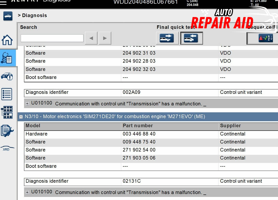 SCN Codierung VGS 1, 2, 3 finnal