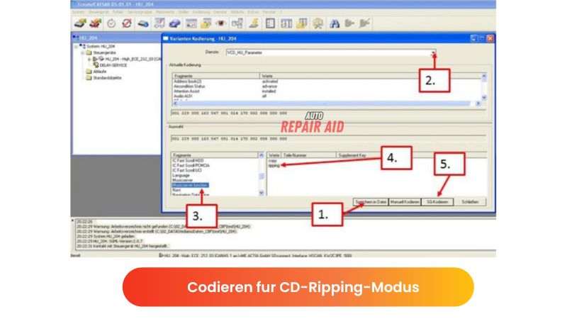 Codieren fur CD-Ripping-Modus