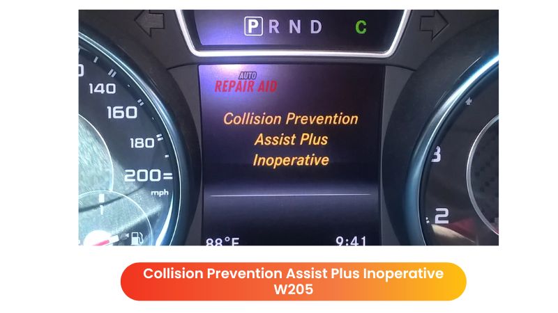 Collision Prevention Assist Plus Inoperative W205