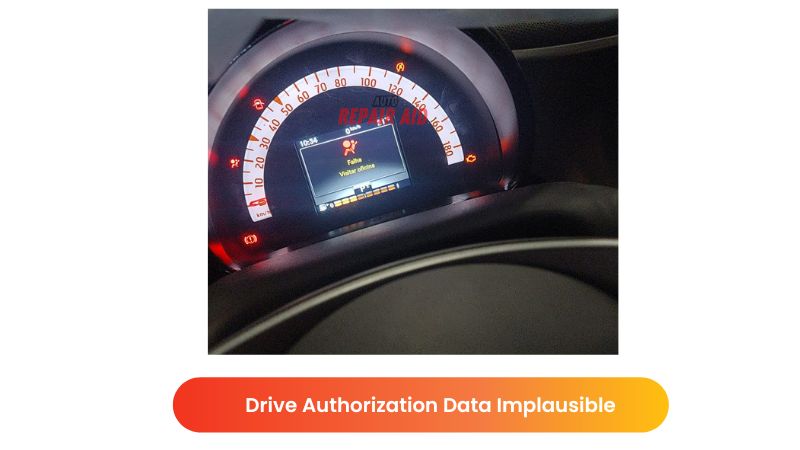 Drive Authorization Data Implausible