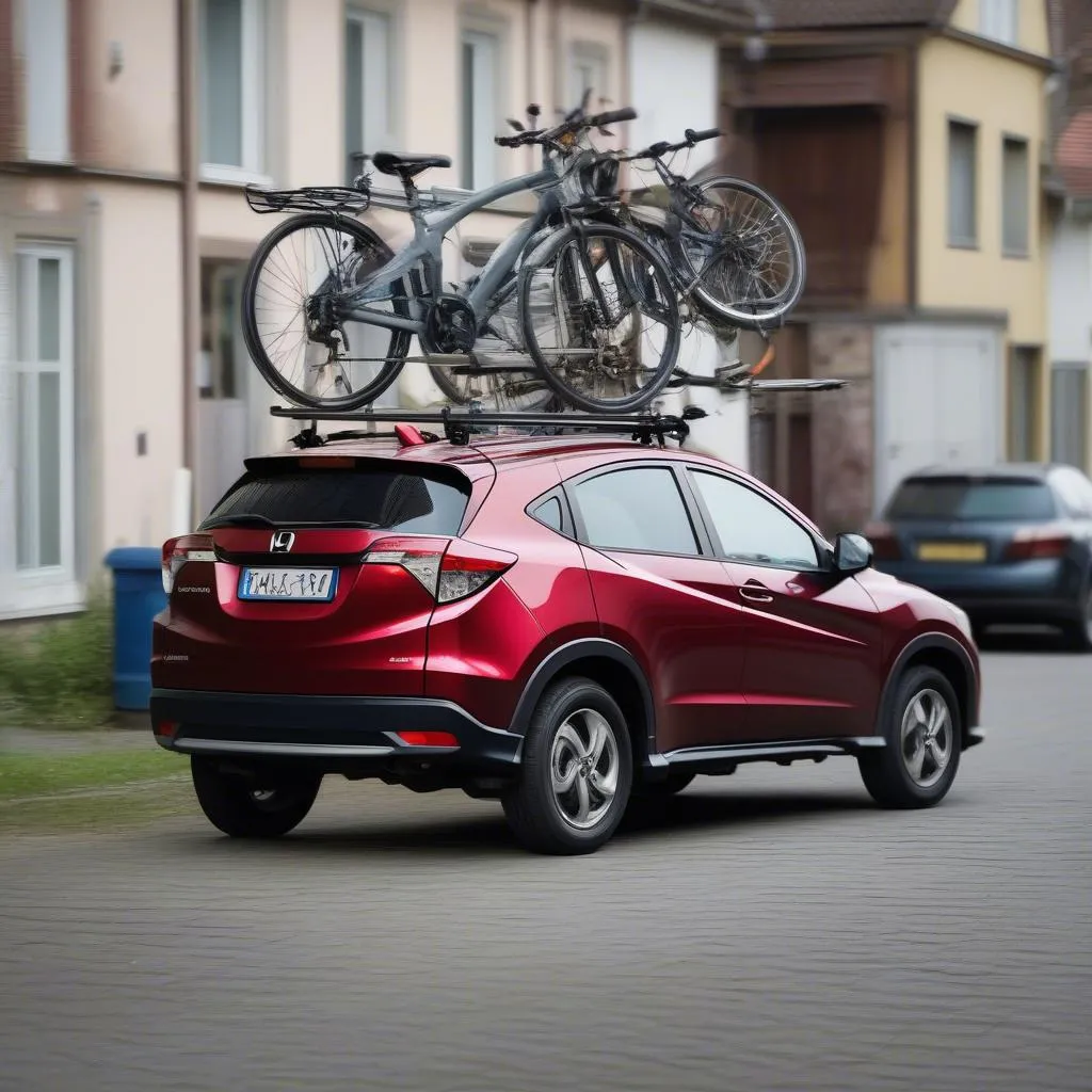 Fahrradträger am Honda HRV