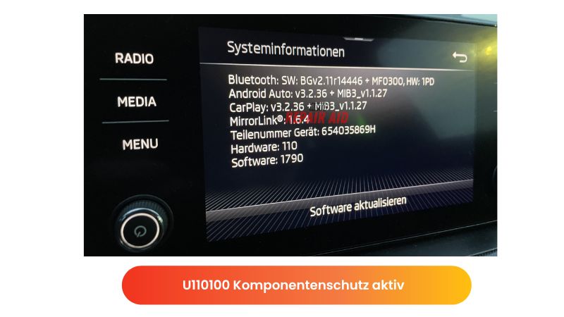 U110100 Komponentenschutz aktiv