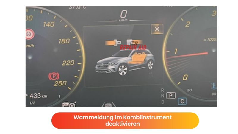 Warnmeldung im Kombiinstrument deaktivieren