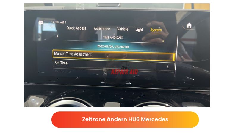 Zeitzone ändern HU6 Mercedes