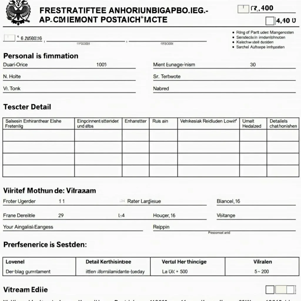 Anhörungsbogen Muster