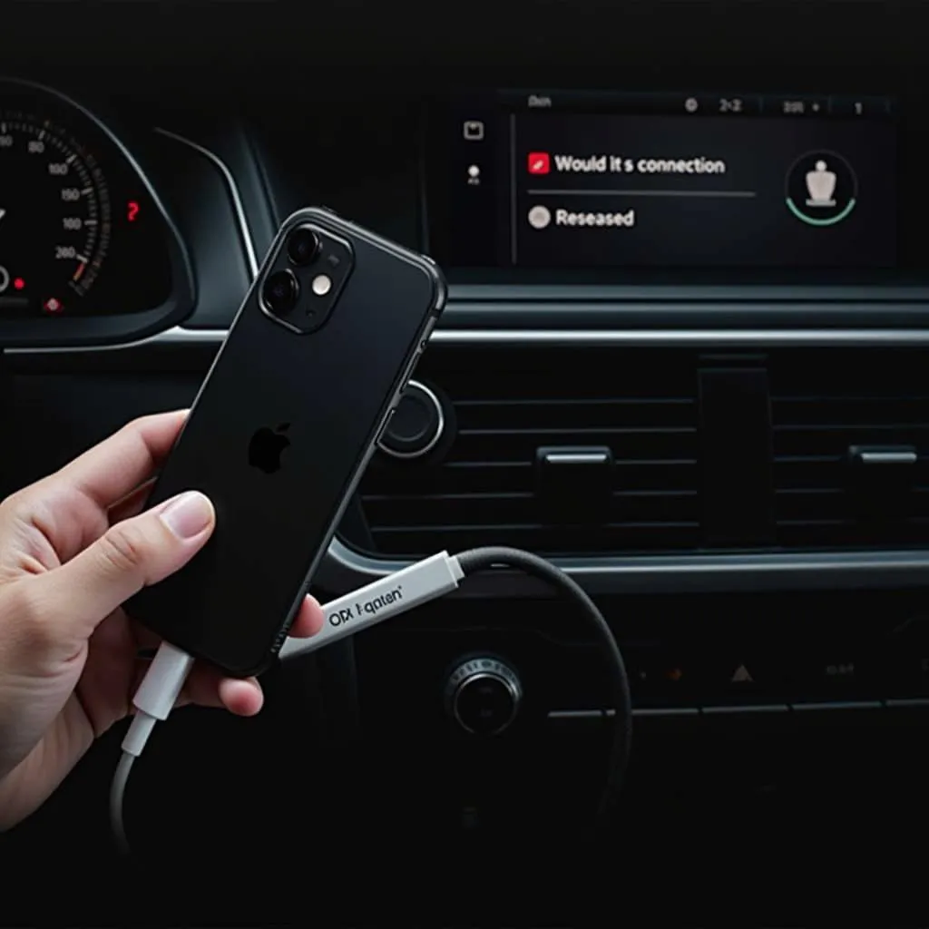 Audi MMI mit verbundenem iPhone