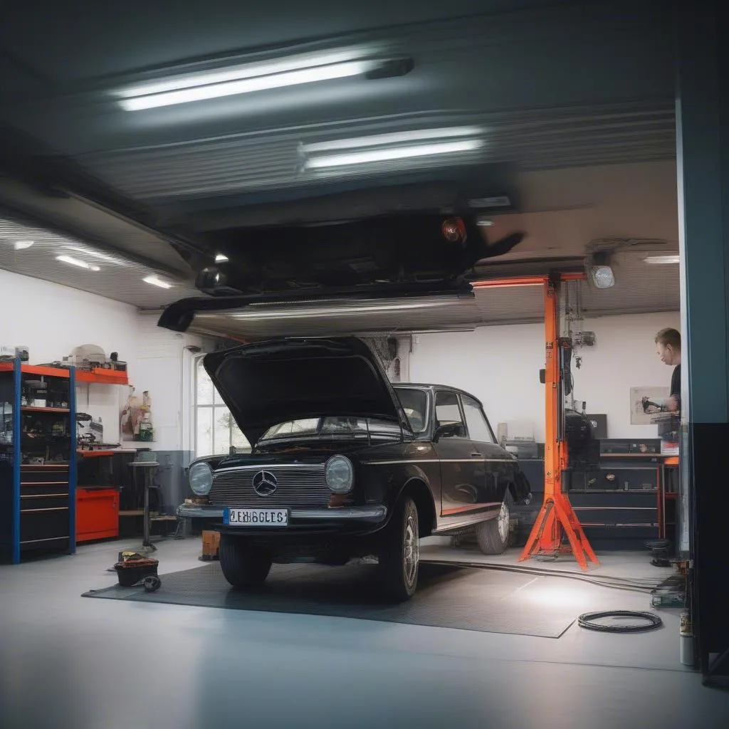 Car repair at a professional garage in Cologne