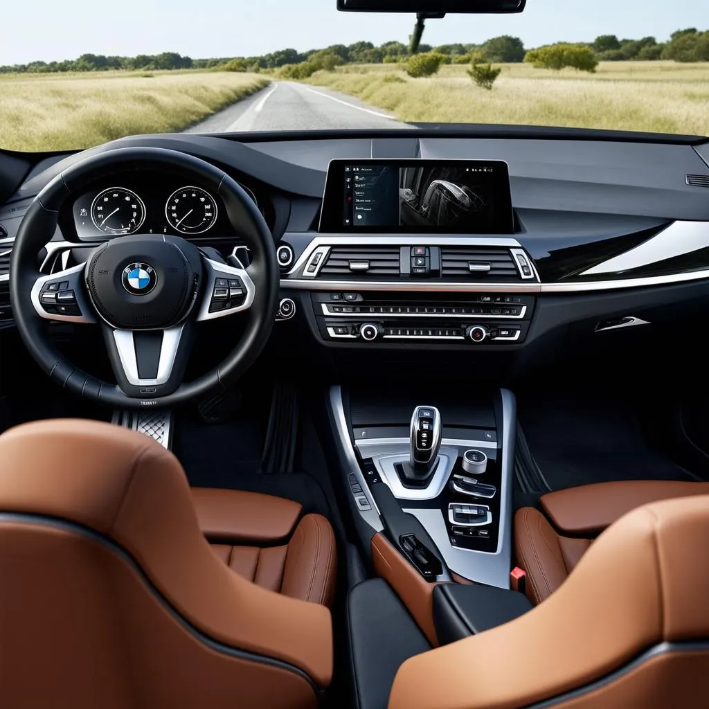 Luxuriöses Interieur des BMW G60 Touring