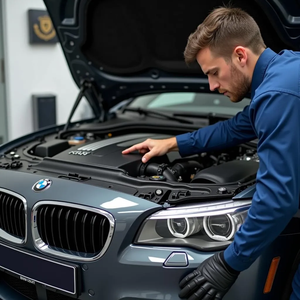 Bewertung eines BMW mit Motorschaden