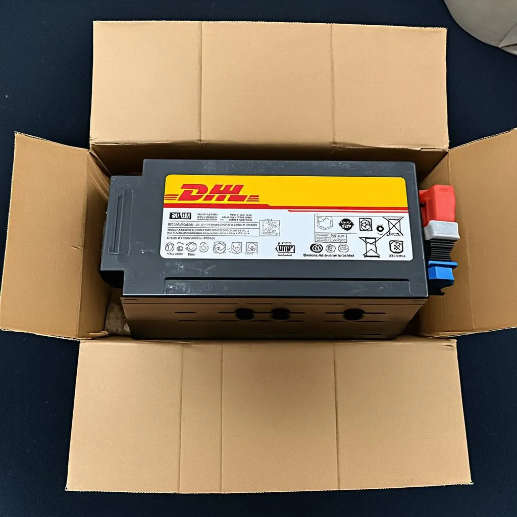 DHL Autobatterie Versand