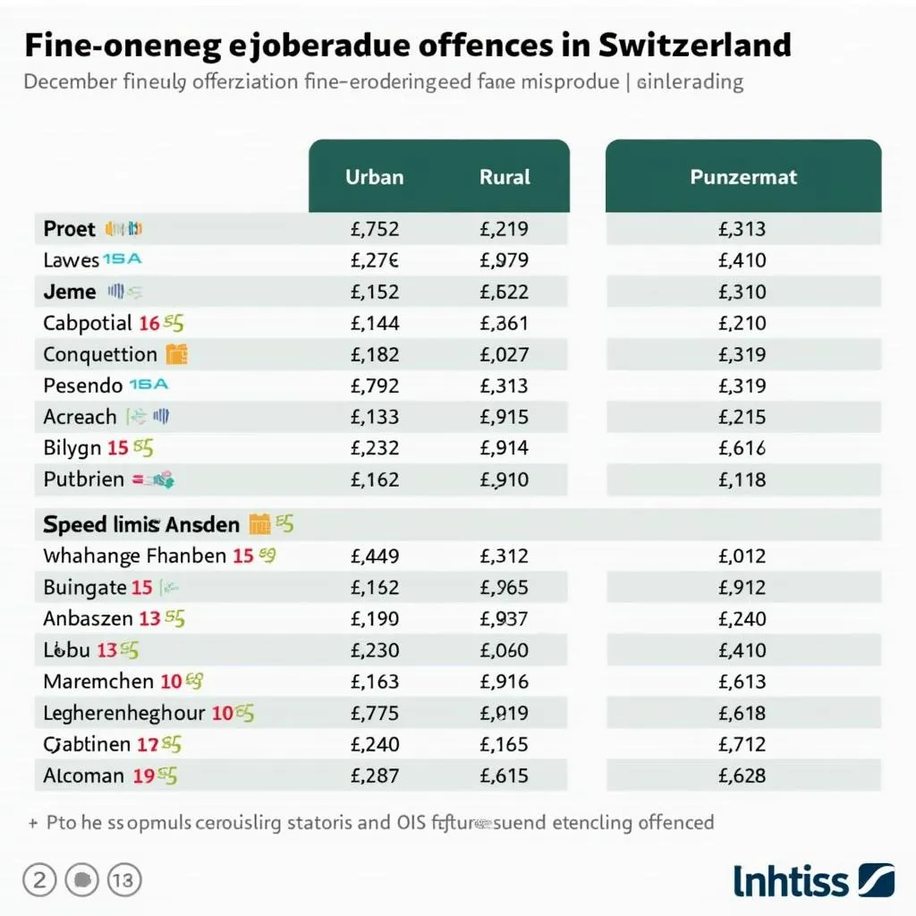 Bussgeldkatalog Geschwindigkeitsüberschreitung Schweiz