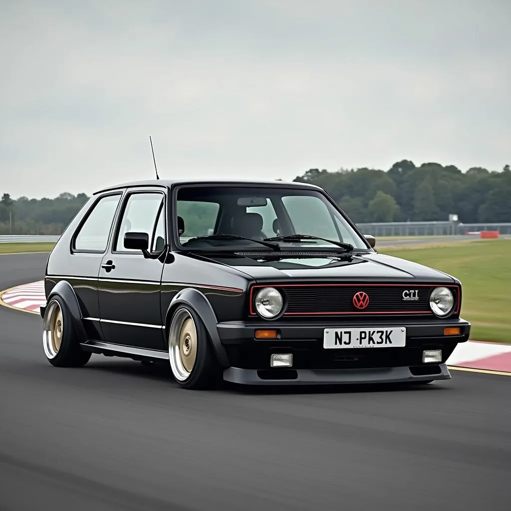 Golf 2 GTI auf der Rennstrecke