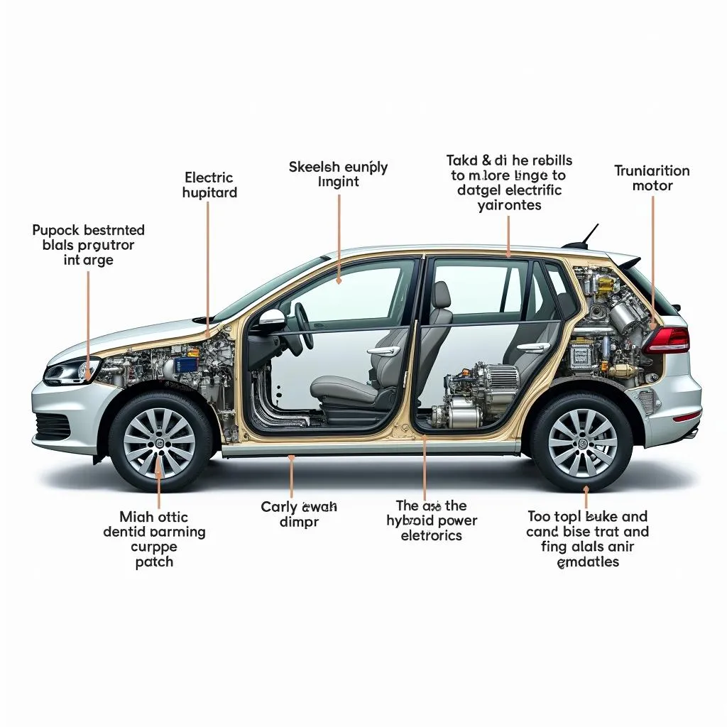 Aufbau eines Hybridfahrzeugs