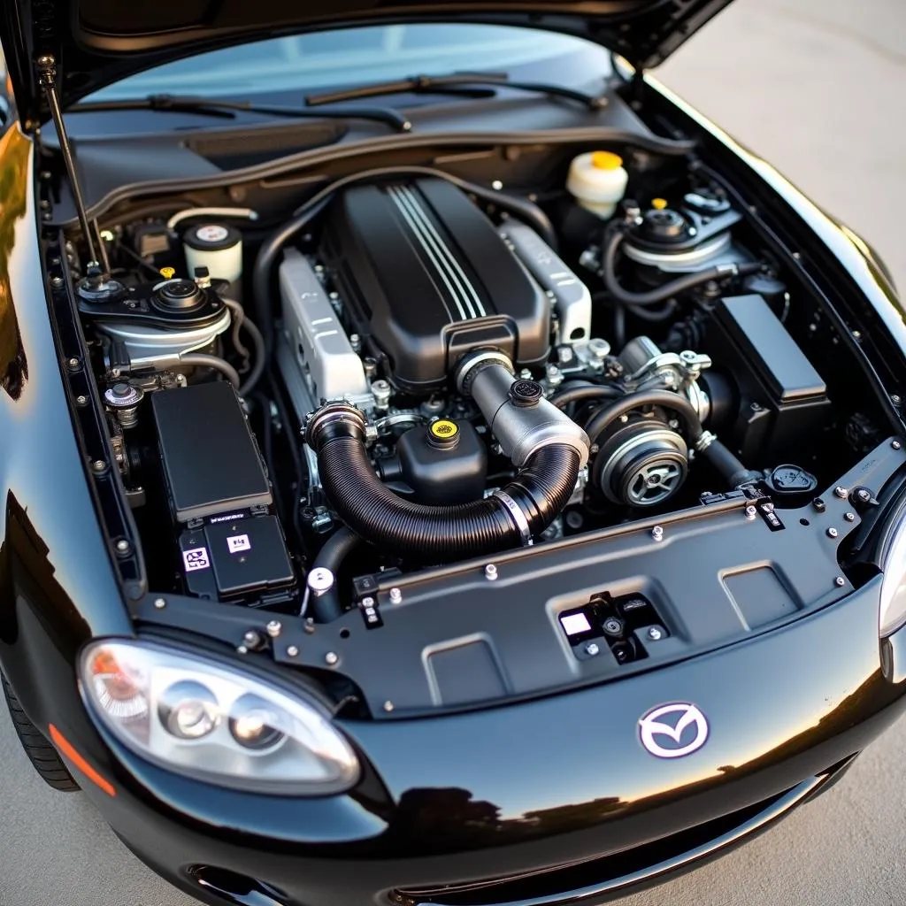 Mazda MX-5 Miata Motor mit Turbo Kit