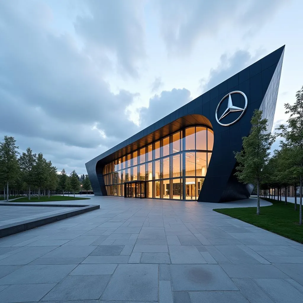 Eingangsbereich des Mercedes-Benz Museums