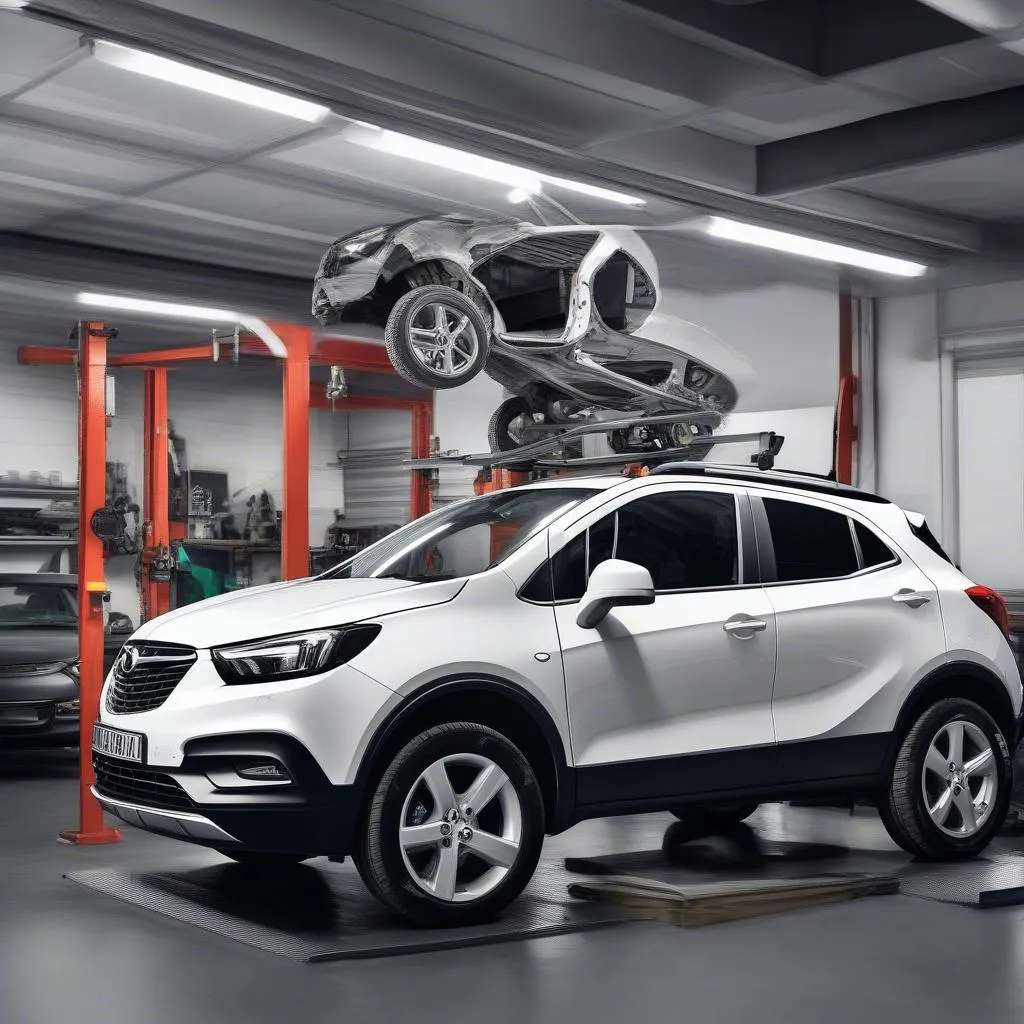 Opel Mokka in Werkstatt