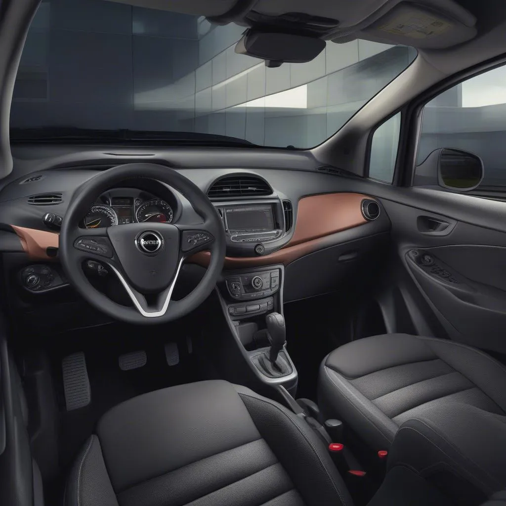 Modernes Interieur des Opel Mokka