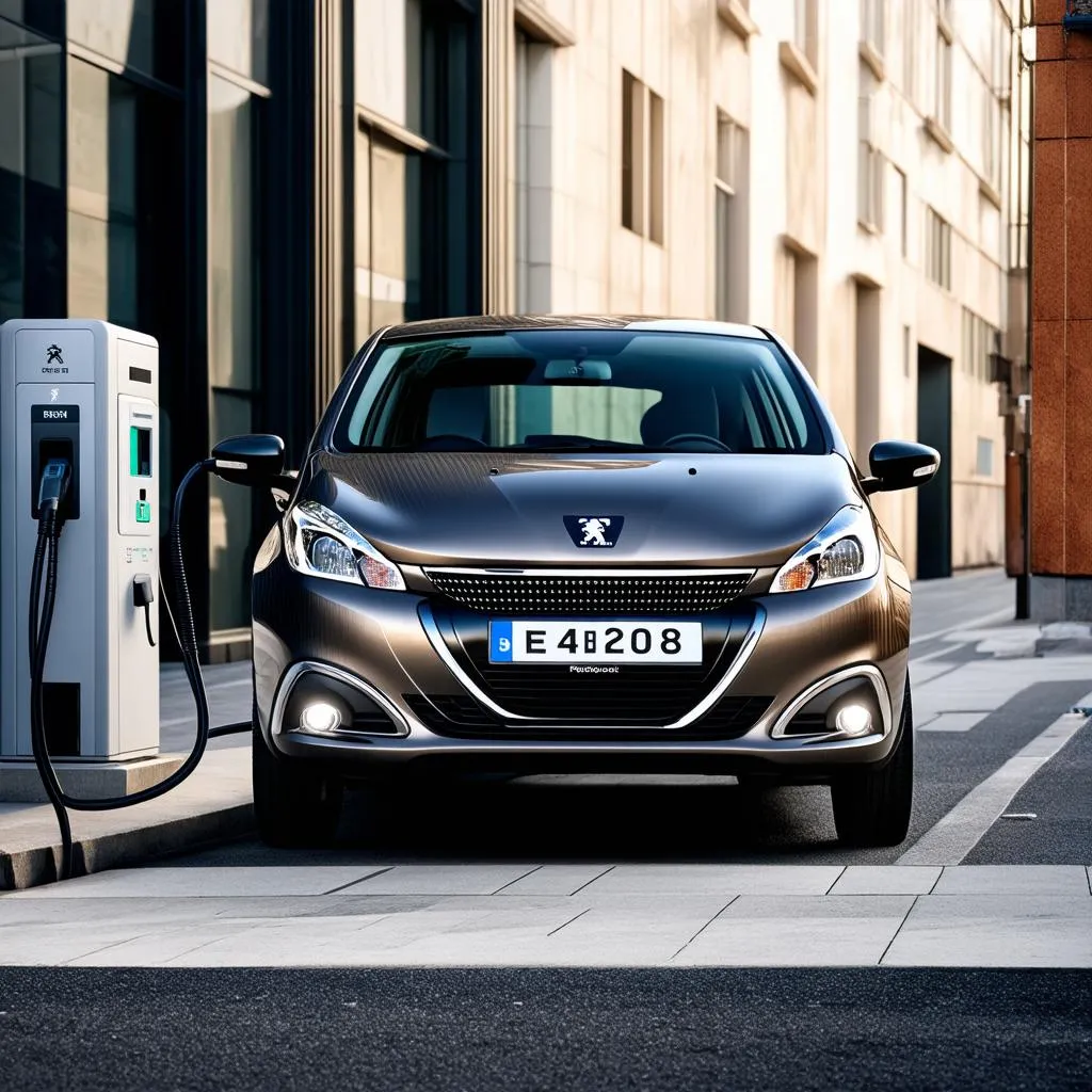 Peugeot e-208 charging