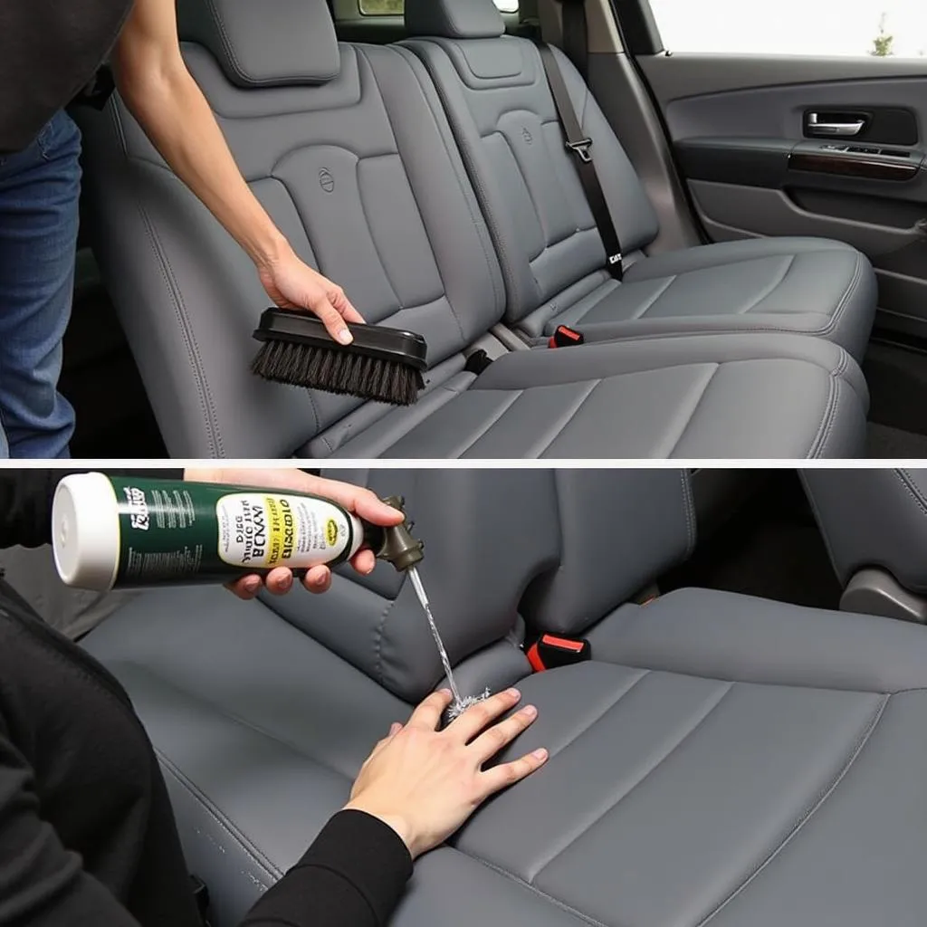 Reinigung von Alcantara Leder im Auto