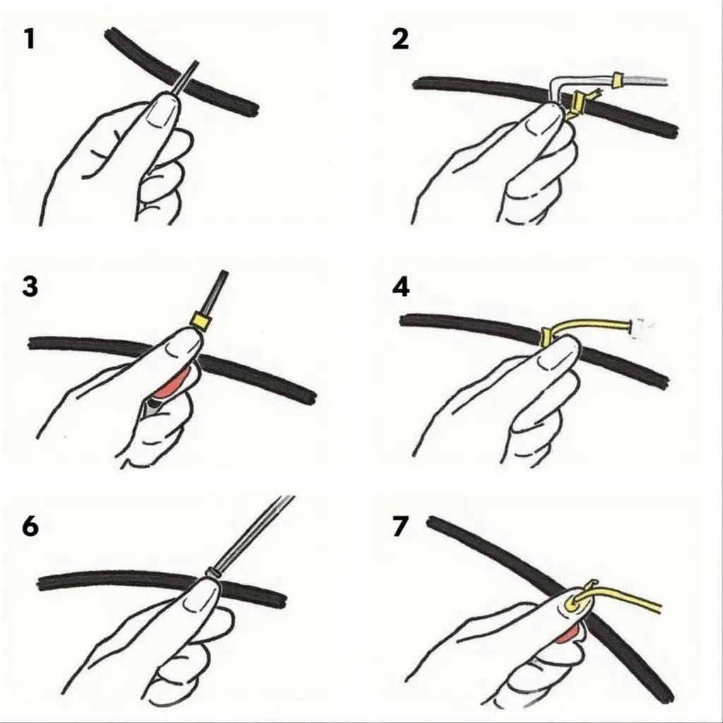 Reparatur eines Kabelbaums