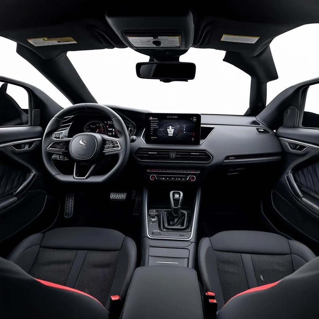 Interior view of the Seat Leon Cupra 2024