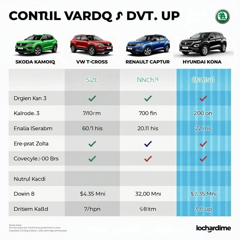 Vergleich Skoda Kamiq, VW T-Cross, Renault Captur, Hyundai Kona