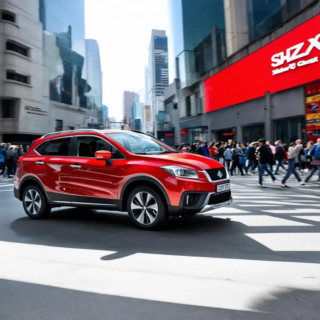 Suzuki S-Cross in der Stadt