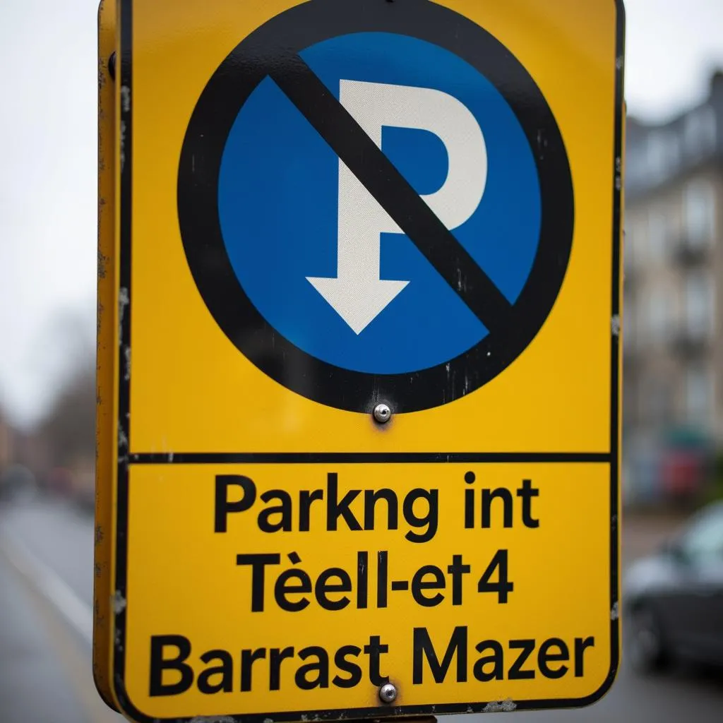 Temporäres Halteverbot Schild