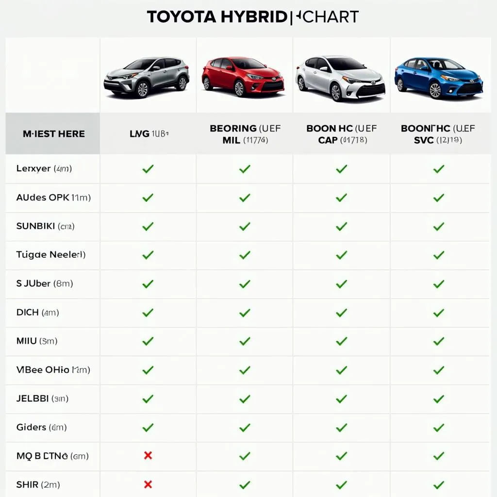 Vergleich verschiedener Toyota Hybridmodelle