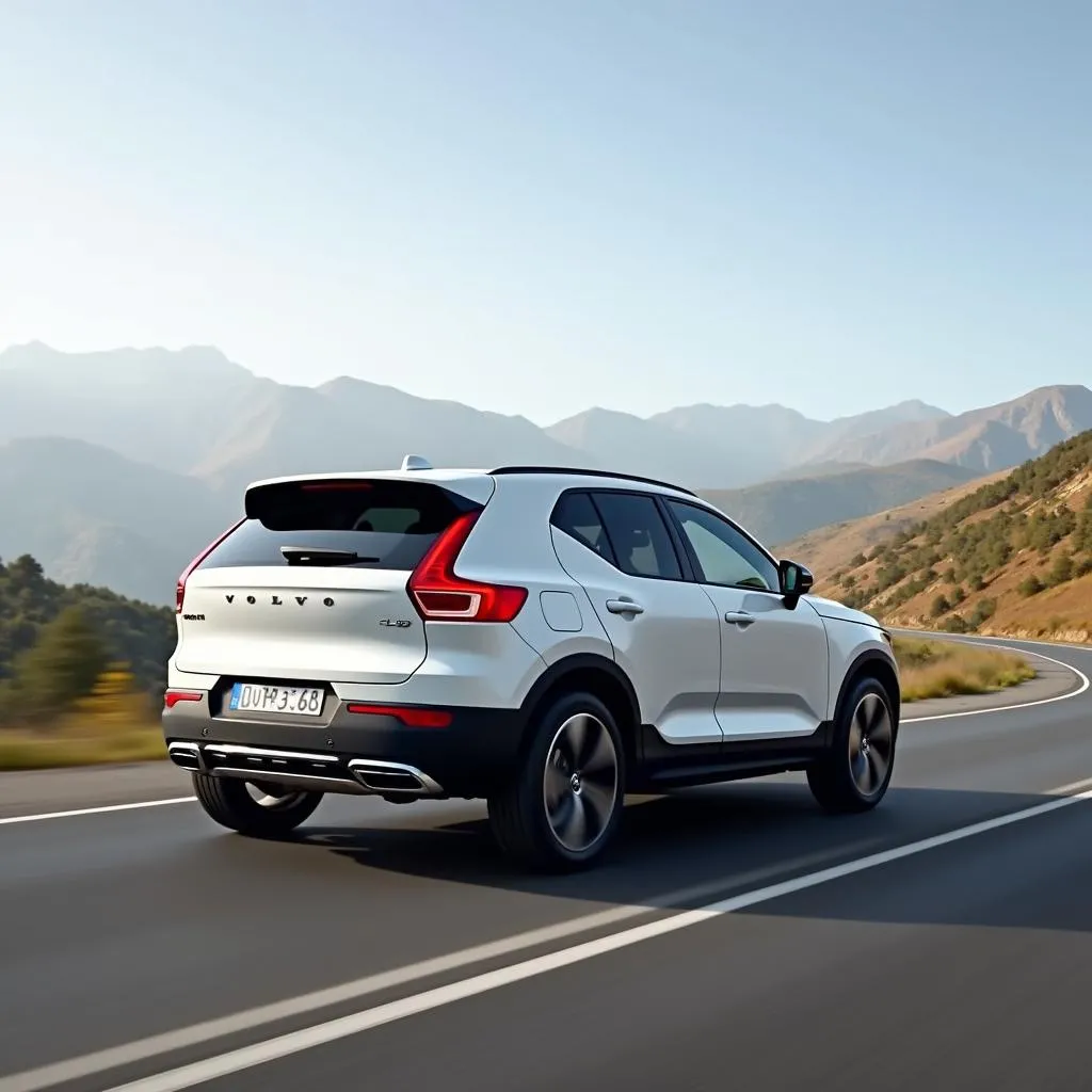 Volvo XC40 fährt auf der Straße