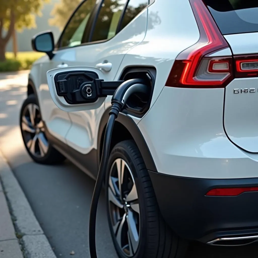 Volvo XC40 Hybrid an Ladestation