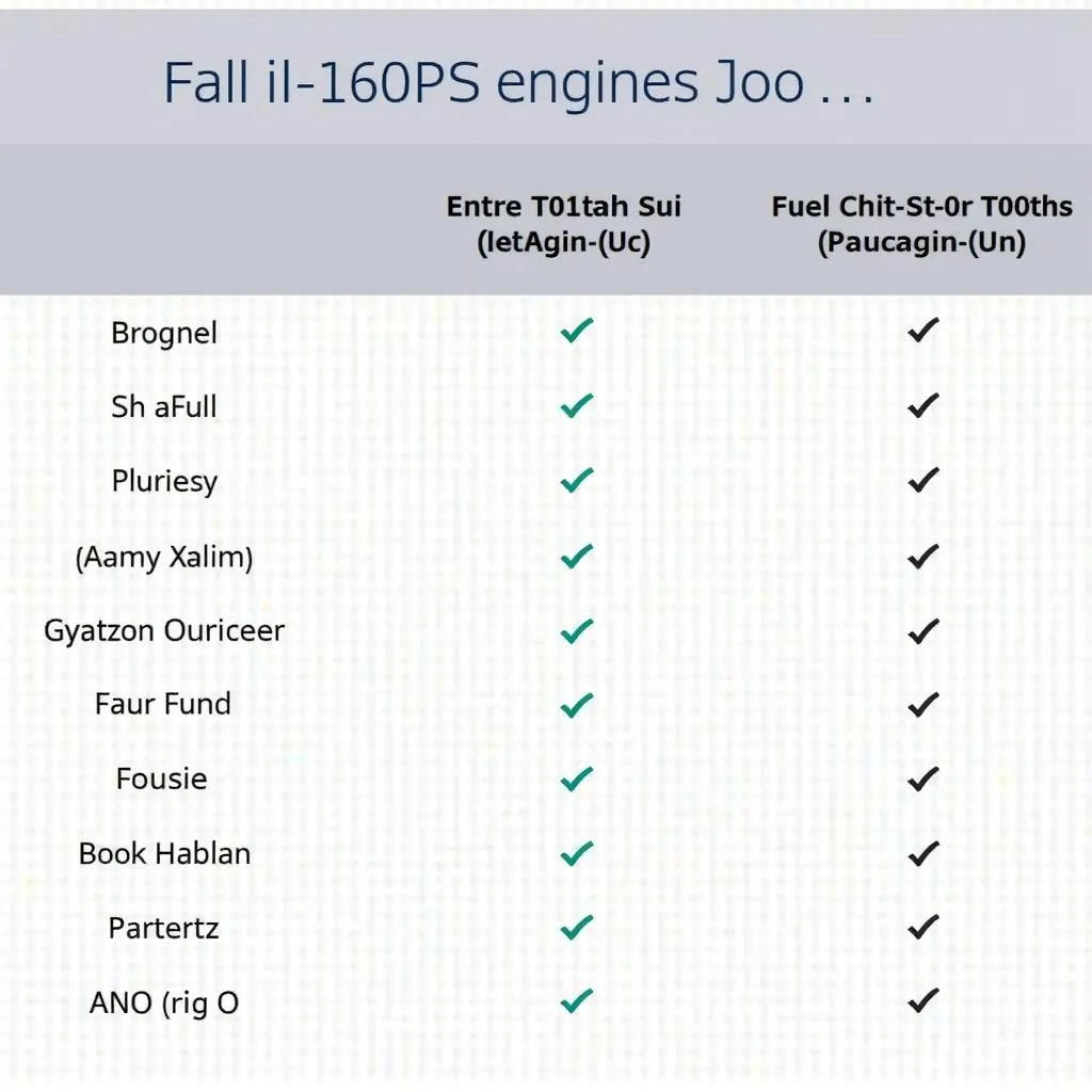 Tabelle mit Volvo XC40 Motorisierungen und PS