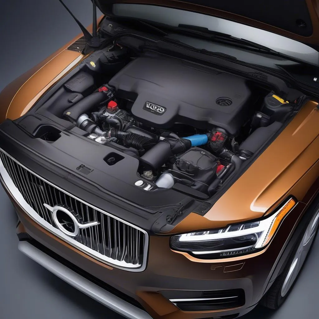 Volvo XC90 Plug-in Hybrid Motorraum