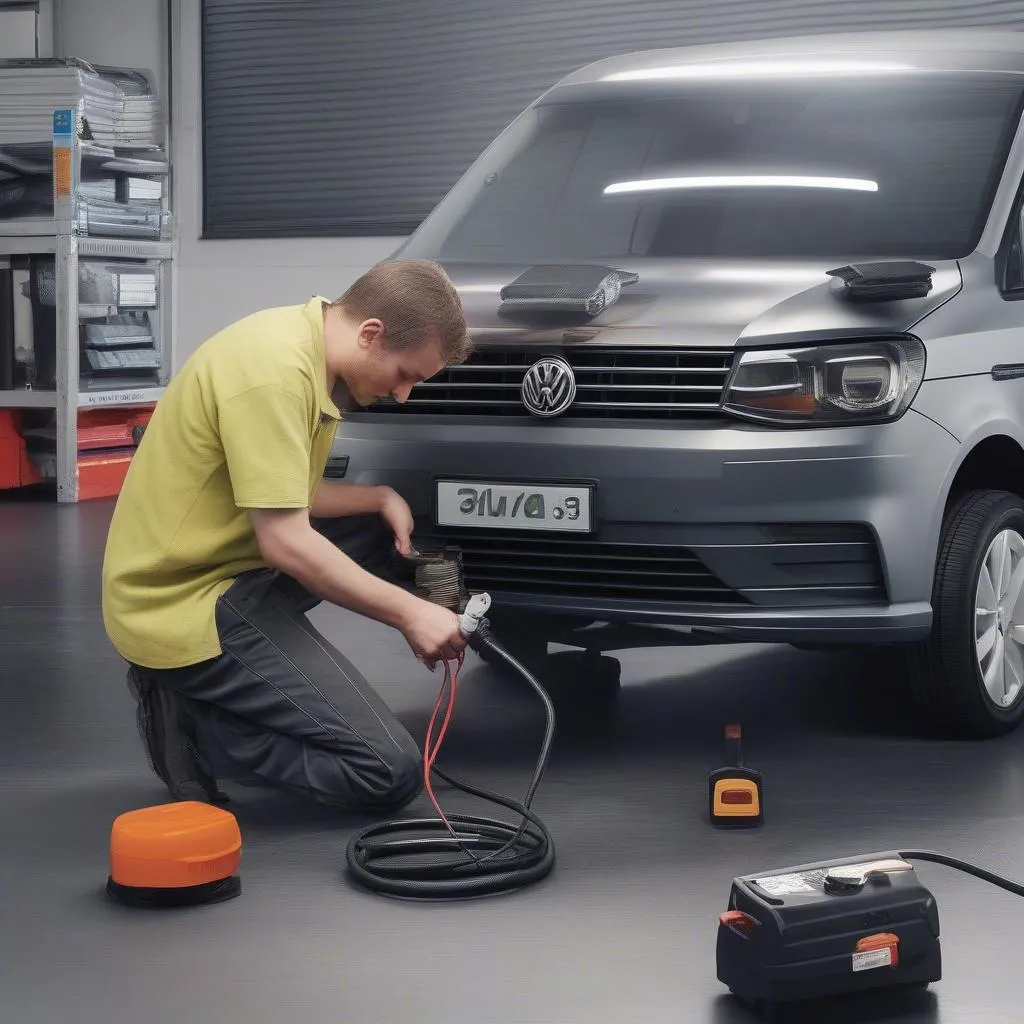 Einbau einer Standheizung im VW Caddy