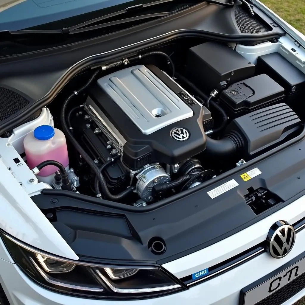 VW GTE Hybrid Motorraum