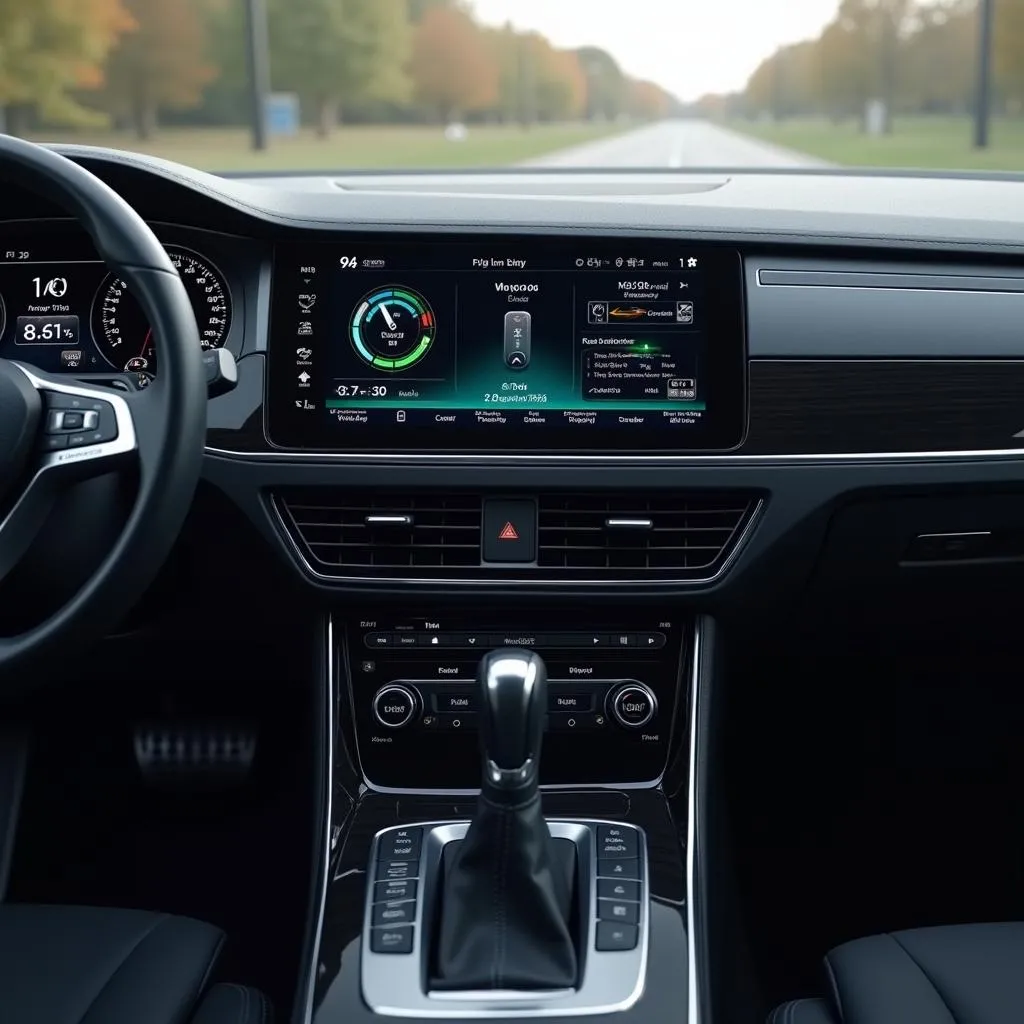 Modernes Display im VW Passat e-Hybrid