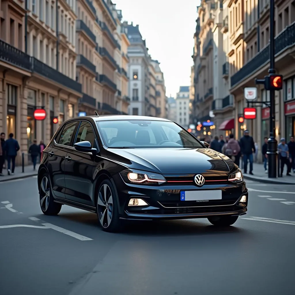 VW Polo GTD in der Stadt