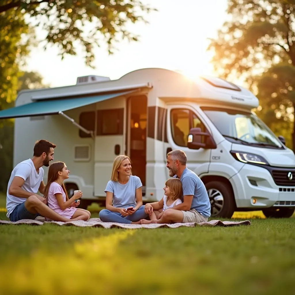 Wohnmobil Camping Urlaub mit Versicherungsschutz