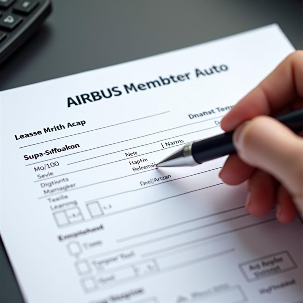 Airbus Mitarbeiter Auto Leasing Antrag