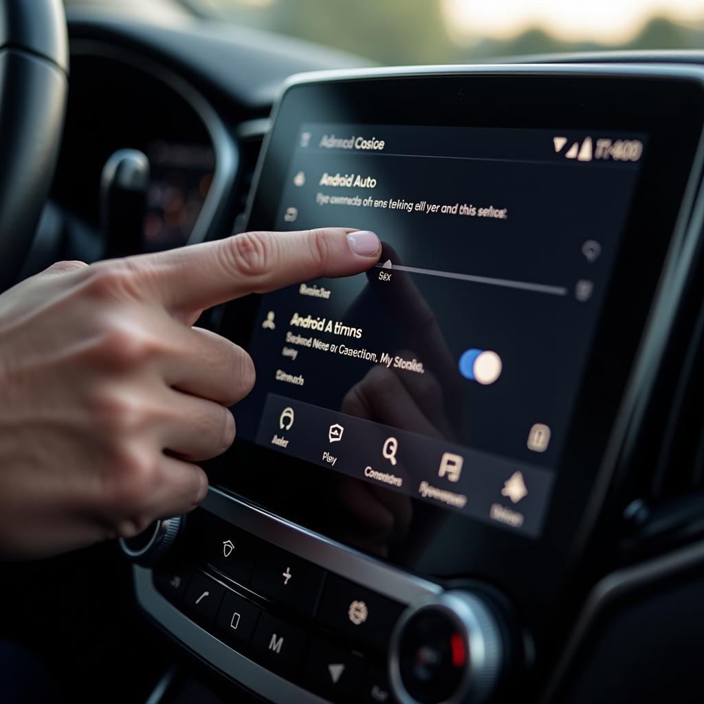 Android Auto Einstellung im Auto