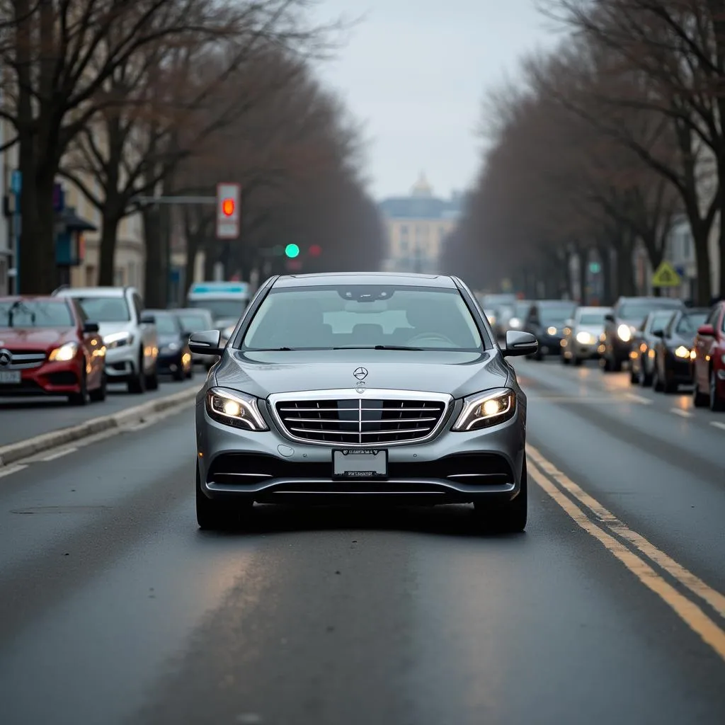 Anfahren am Hang im dichten Verkehr