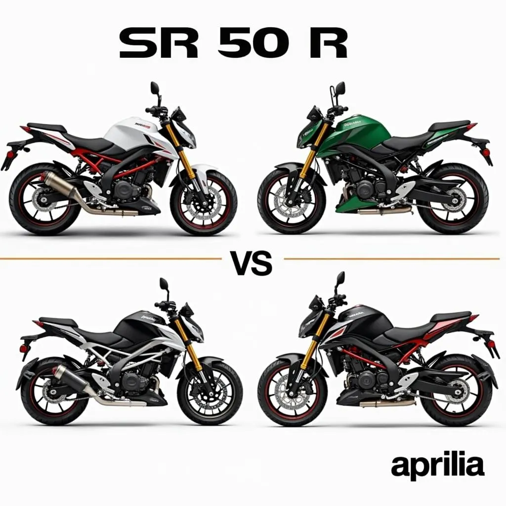 Verschiedene Aprilia SR 50 Modelle