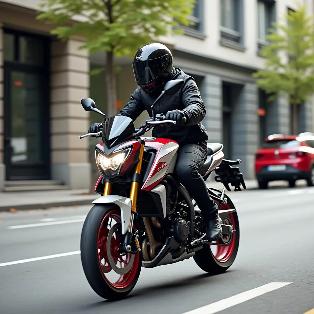 Aprilia SR GT 125 Replica in Action