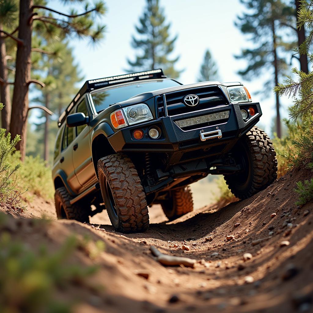 AT-Reifen in 16 Zoll auf einem Offroad-Parcours