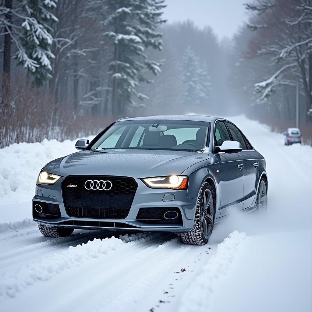 Audi S4 Quattro im Schnee