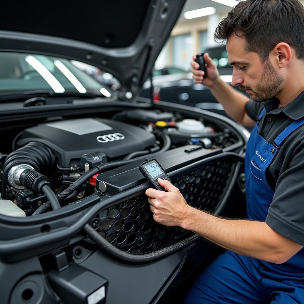 Audi TT TFSI 2.0 in der Werkstatt