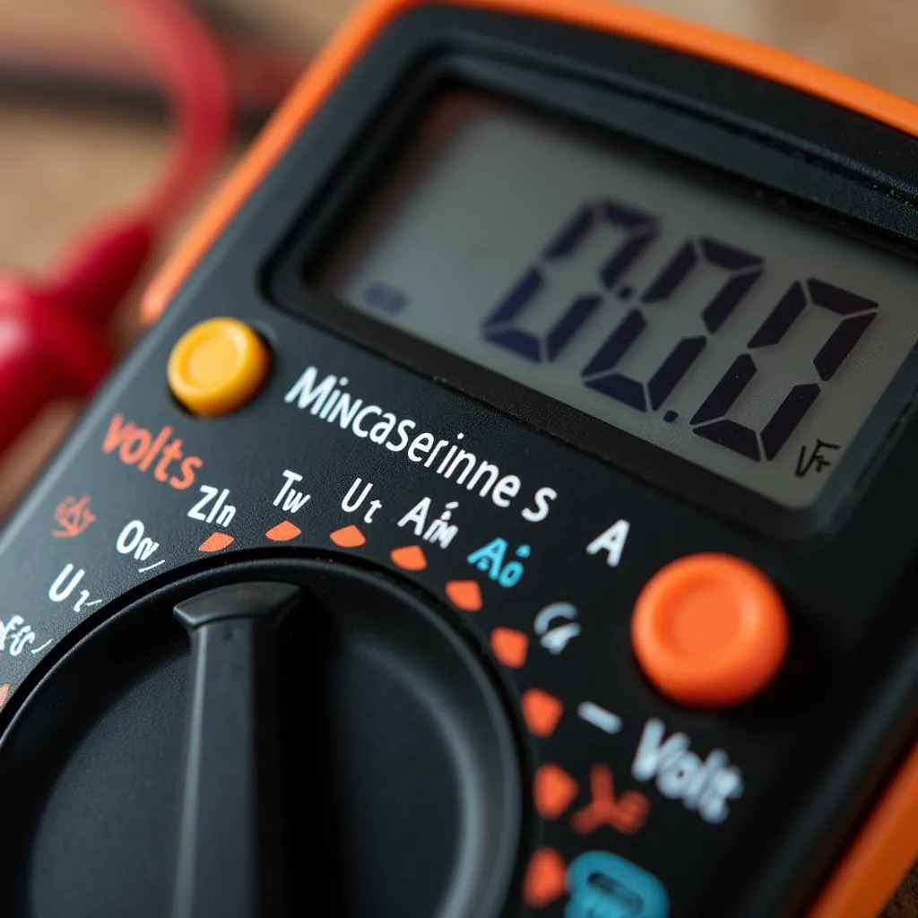 Aufbau Multimeter Display