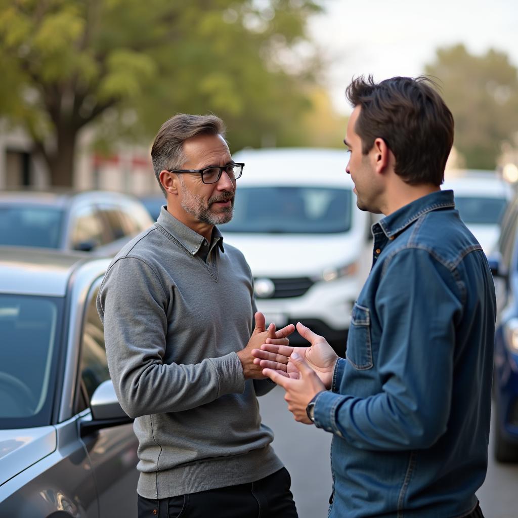 Auto Besichtigung und Probefahrt