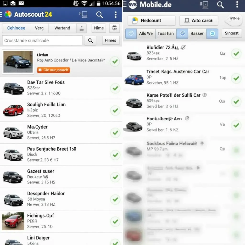 Autos auf Autoscout24 und Mobile.de