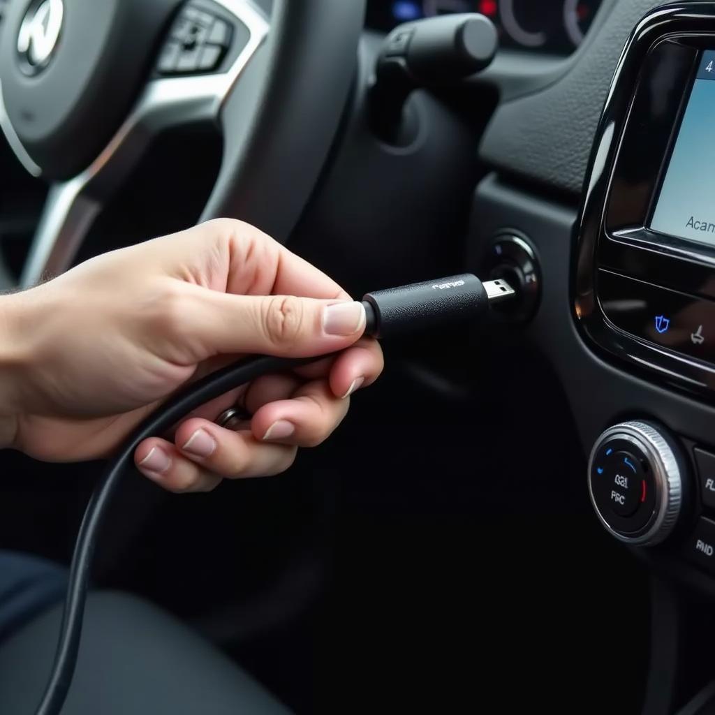 AUX USB Kabel im Auto